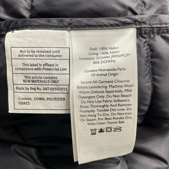 Eddie Bauer Black Down Filled Jacket Coat Women’s Small - Picture 5 of 12